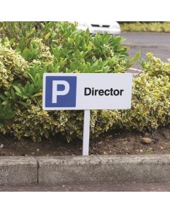 Director Parking Verge Signs with Post | 450mm x 150mm